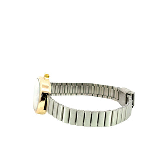 Reloj ovalado bicolor negro con plateado naidu SB1602