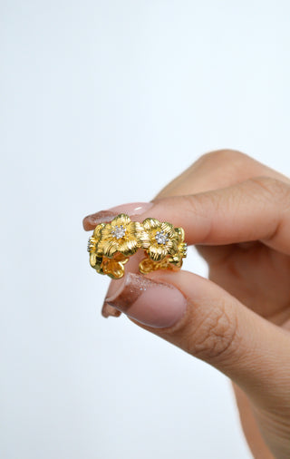 Anillo chunky de flores RA06004