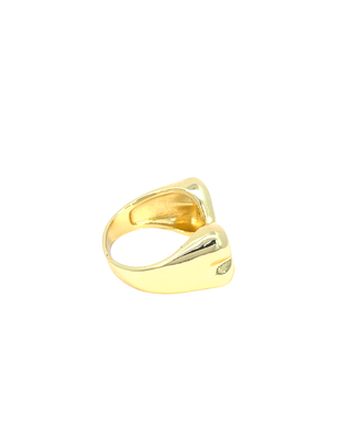 Anillo corazon doble invertido zirconia RA04009