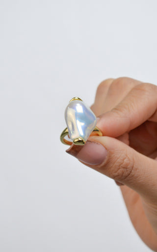 Anillo pera irregular grande RA04021