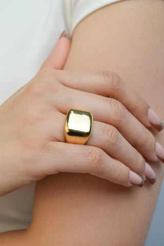 Anillo chunky cuadrado RA04020