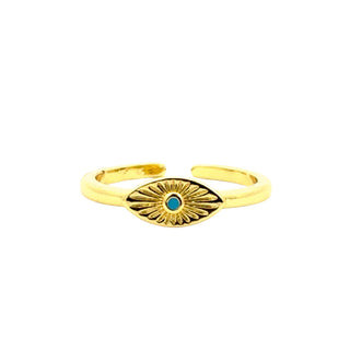 Anilo en forma de ojo con zirconia azul RA03041