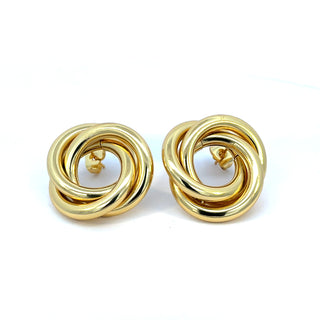 Arete circular con nudo ER05023