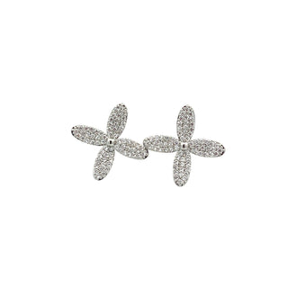 Arete con flor con pedreria ER06010