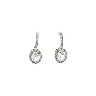 Arete con zirconia en el centro ER09016