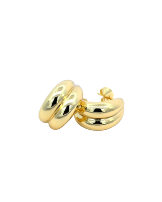 Arete doble gota liso ER05026
