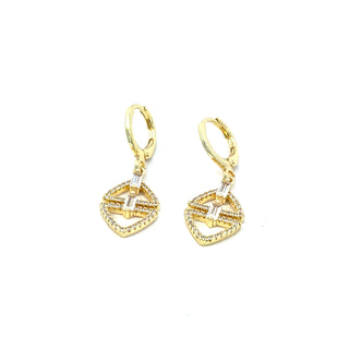 Arete forma de rombo con cristales ER09012