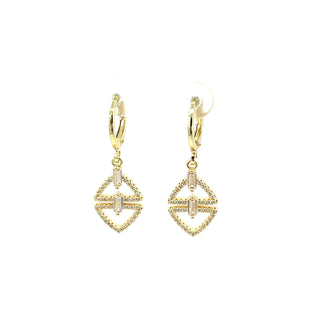 Arete forma de rombo con cristales ER09012