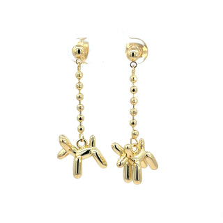 Arete  largo perro globo ER09002