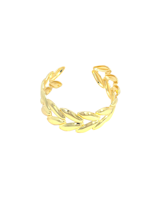 Brazalete dorado hoja doble BR01001