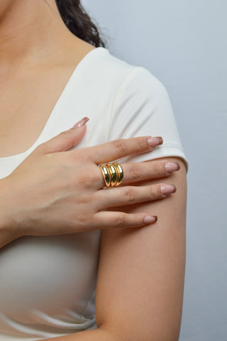 Anillo chunky triple RA04007