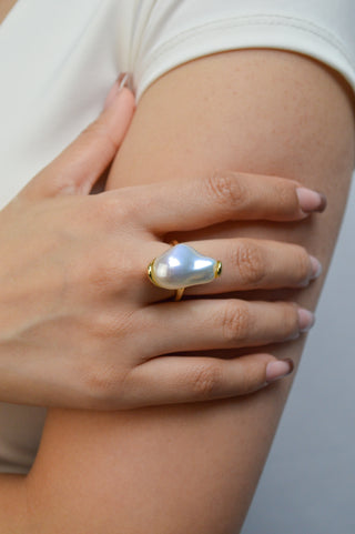 Anillo pera irregular grande RA04021
