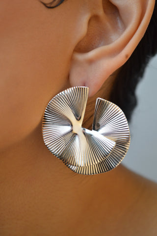 Arete abanico doble ER05001
