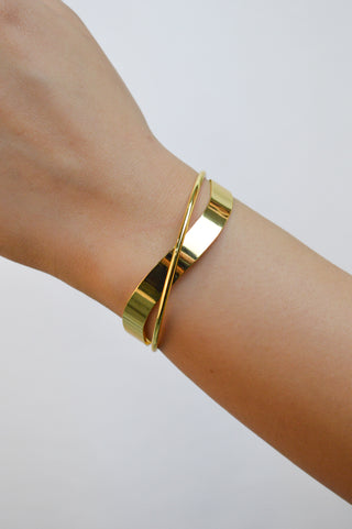 Brazalete doble irregular delgado BR01002