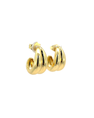 Arete doble gota liso ER05026