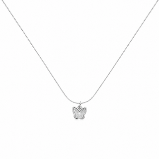 Gargantilla de dije fino con mariposa SN07018