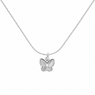 Gargantilla de dije fino con mariposa SN07018