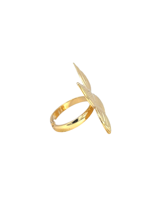Anillo dorado de mariposa chunky RA03-013