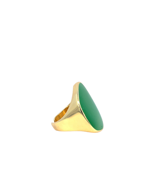 Anillo esmaltado verde  RA04011