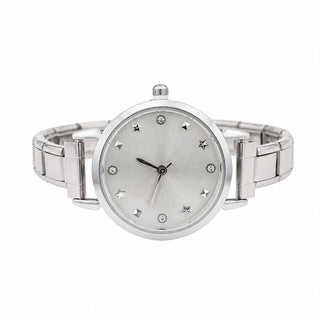 Reloj moderno con  detalles de estrellas estilo sunray SB16011