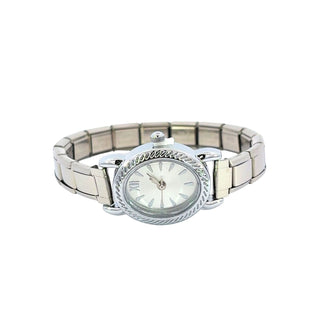Reloj ovalado texturizado estilo vintage SB16012
