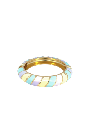 Brazalete esmaltado tricolor (lila) linea diagonal SB12007