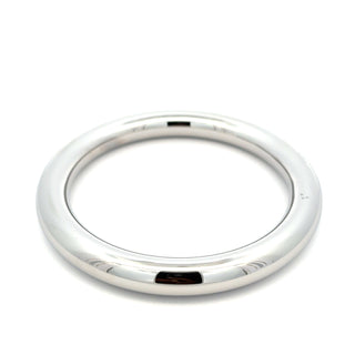 Brazalete plateado accero forma de aro SB18001