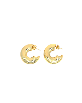 Media arracada chunky irregular SE07001