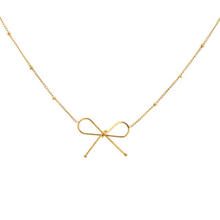 Gargantilla con diseño minimalista forma de un moño SN0606