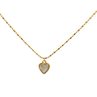 Gargantilla delicada con dije colgante de corazón SN0608
