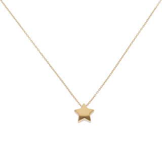 Gargantilla dorada con dije de estrella SN07026