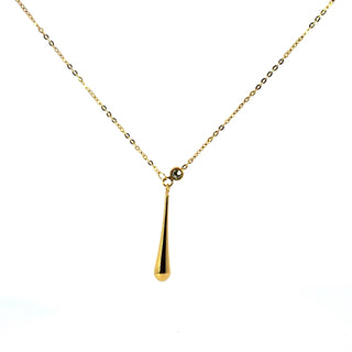 Garganitilla con dije de forma estilizada y alargada de gota SN0804