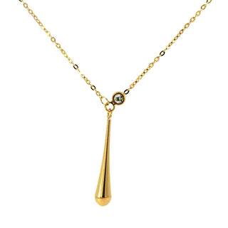 Garganitilla con dije de forma estilizada y alargada de gota SN0804