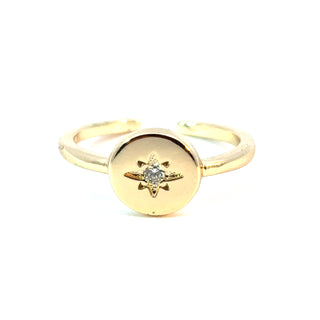 Anillo basico ajustable con destello RA01001