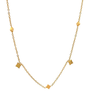 Gargantilla con dijes de cuadro SN09001