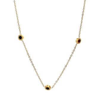 Gargantilla con circulos negros SN14001