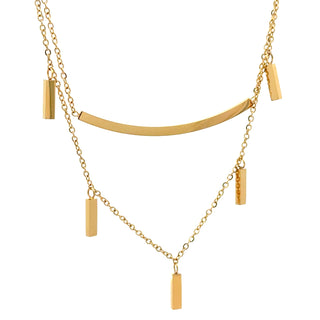 Gargantilla doble con dijes colgantes  SN14002