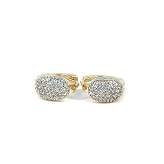 Huggie ovalada elegante ER08002