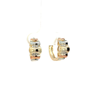 Huggie florentina con zirconia ER08026