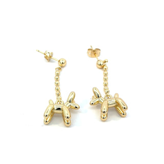 Arete  largo perro globo ER09002