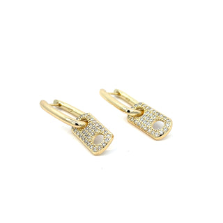 Arete doble con piedra ER06011