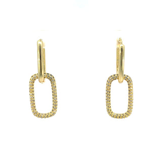 Arete eslabón zirconias ER11003