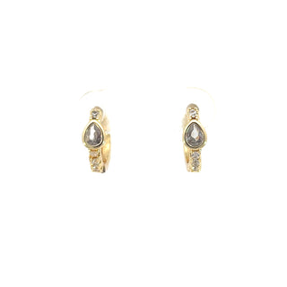 Huggie con zirconia al centro ER03001