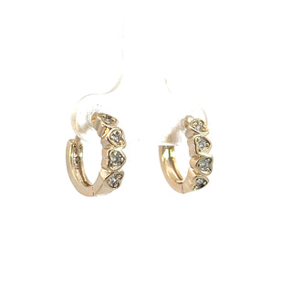 Huggie con tira de corazones ER03023