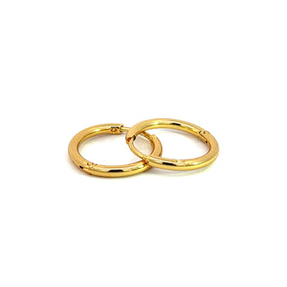 Huggie mediana acero dorado SH02007