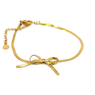 Pulsera planchada con moño SP10002