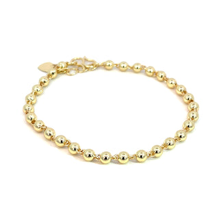 Pulsera de balin dorada PL05001