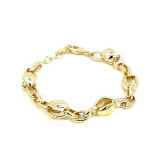 Pulsera chunky de rombos tipo eslabones PL07002
