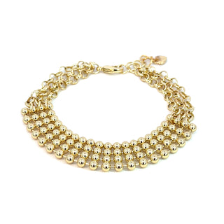 Pulsera de red de bolitas  PL07003
