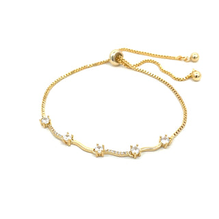 Pulsera estilo curly con piedra PL06011